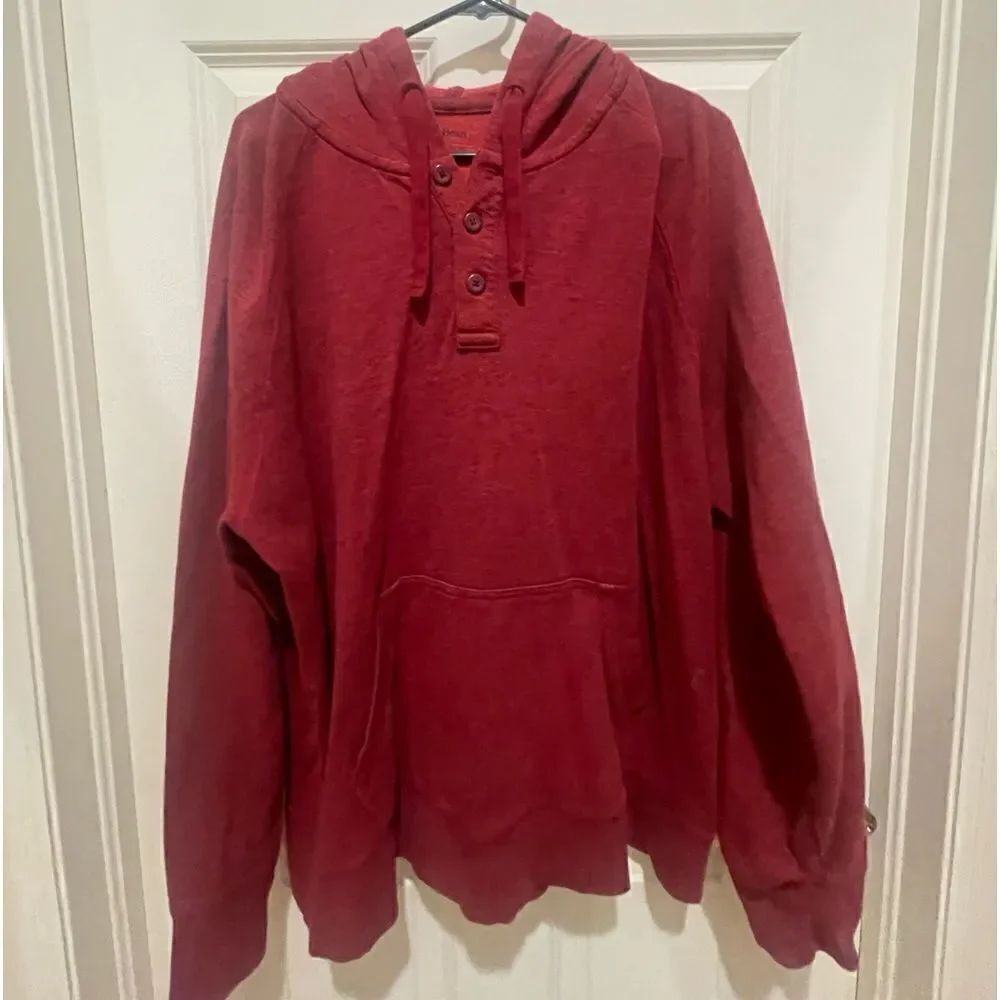 LL Bean Red Hoodie XL!